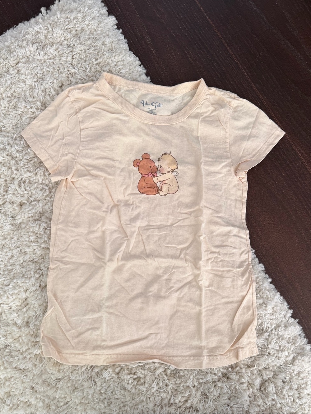 Brandy Melville Teddy Bear & Cherub Baby Tee